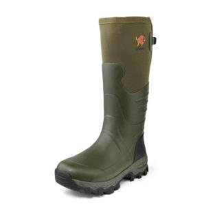 Gateway1 | Woodwalker Wide Fit Calf | 18″ 4mm Neo | Rubber Boots | Khaki