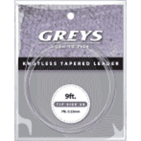 Greys | Greylon Copolymer Knotless | Tapered Leader | 2lb
