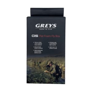 Greys GS Flat Foam Fly Box – Black