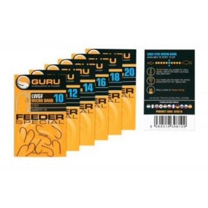 Guru LWG Feeder Special Eyed Hooks Barbed