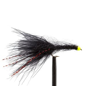 Hot Head Black Leech – Chartreuse