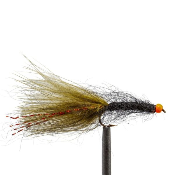 Hot Head Black/Olive Leech – Orange