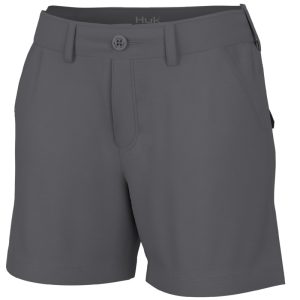 Huk Next Level Short Charcoal Grey Womens