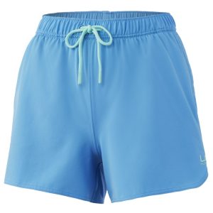 Huk Pursuit Volley Short Aqua Blue Womens