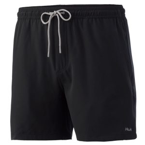 Huk Pursuit Volley Short Black Mens
