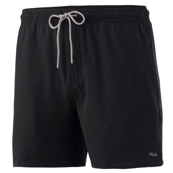 Huk Pursuit Volley Short Black Mens