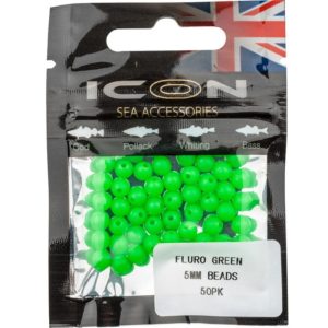 Icon | Fluro Green Beads | 5mm | 50pk