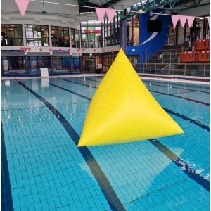 Inflatable triangle Buoy for swimming water events