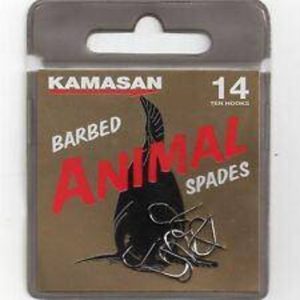 Kamasan Hooks | Animal Spades | Barbed Hooks