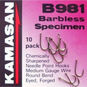 Kamasan Hooks | B981 | Barbless Specimen