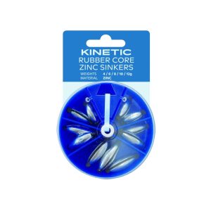Kinetic Rubber Core Zinc Sinkers