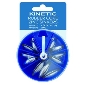 Kinetic | Rubber Core Zinc Sinkers Assortment