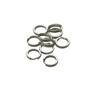 Kinetic Stainless Steel Split Ring – 10 Pcs