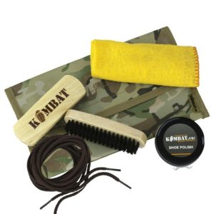 Kombat | Military Boot Care Kit  BTP with BROWN polish / Laces
