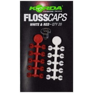 Korda Floss Caps White/Red – D