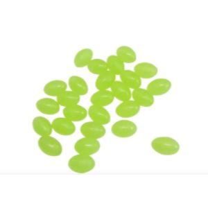 Linx Hard Glow Beads Oval (Green Glow)