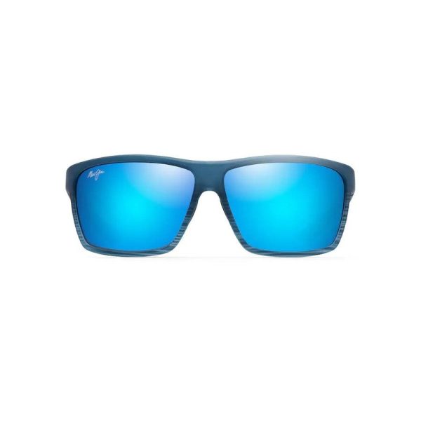 Maui Jim Alenuihaha Blue Black Stripe Blue Hawaii Superthin Glass