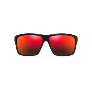Maui Jim Alenuihaha Burgundy Stripe Hawaii Lava Superthin Glass