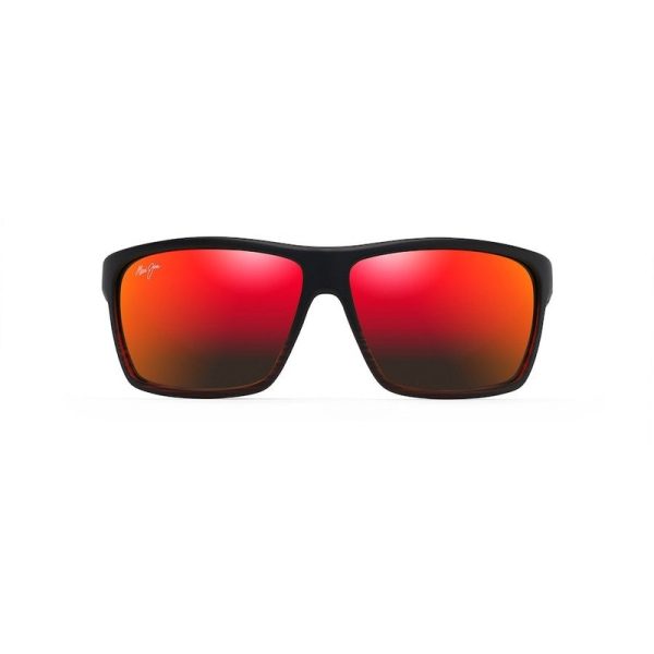 Maui Jim Alenuihaha Burgundy Stripe Hawaii Lava Superthin Glass