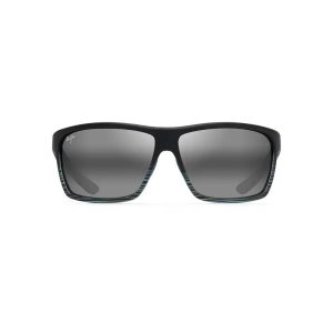 Maui Jim Alenuihaha Grey Black Stripe Neutral Grey Superthin Glass