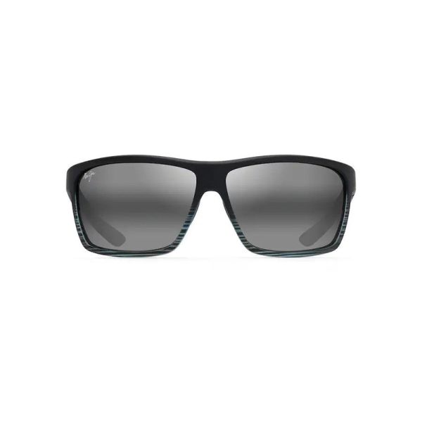 Maui Jim Alenuihaha Grey Black Stripe Neutral Grey Superthin Glass