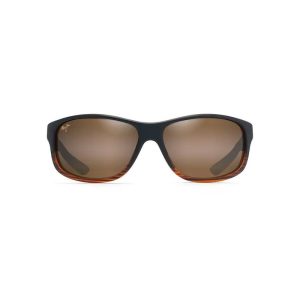 Maui Jim Kaiwi Channel Dark Brown Stripe Hcl Bronze Superthin Glass