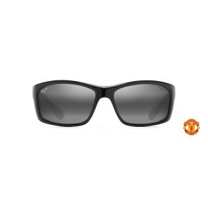 Maui Jim Kanaio Coast Man U Gloss Black, White & Red Neutral Grey Superthin Glass