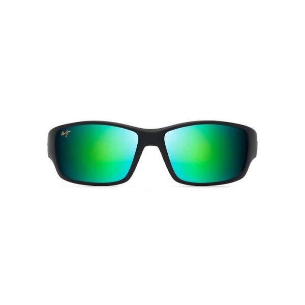 Maui Jim Local Kine Soft Black With Dark Transparent Green & Light Transparent Grey Mauigreen Superthin Glass