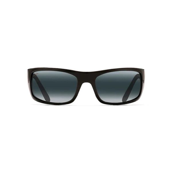 Maui Jim Peahi Gloss Black Neutral Grey Superthin Glass