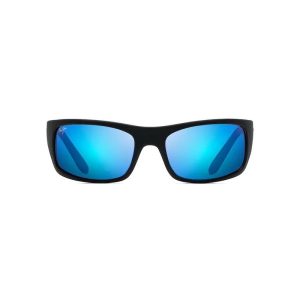 Maui Jim Peahi Matte Black Blue Hawaii Superthin Glass