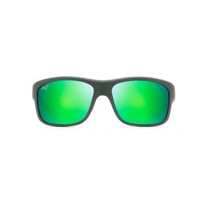 Maui Jim Southern Cross Soft Matte Khaki With Brown & Black Mauigreen Superthin Glass