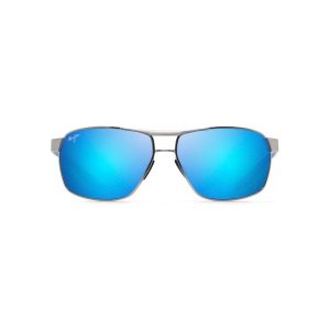 Maui Jim The Bird Chrome With Black & Blue Temples Blue Hawaii Superthin Glass