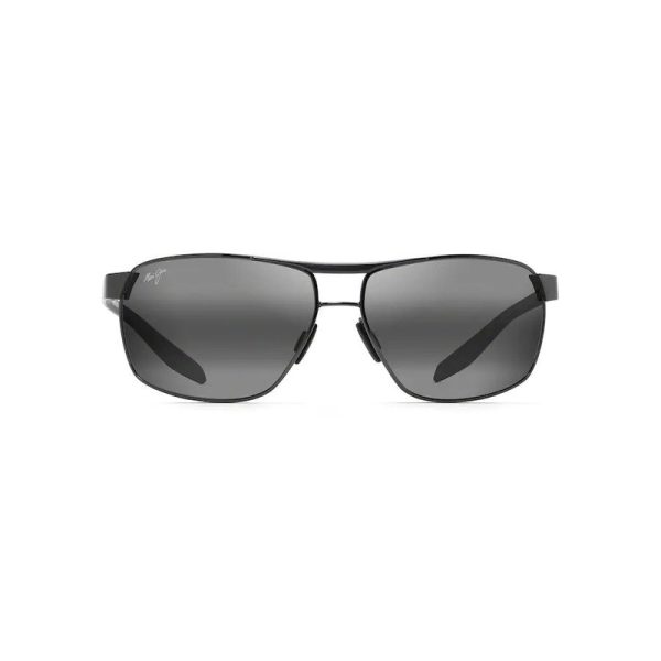 Maui Jim The Bird Dark Gunmetal With Black & Brown Temples Neutral Grey Superthin Glass
