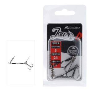Mikado | Jaws Screw And Soft Lure Pin Stinger | 5cm x 24kg | 2pcs