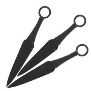 Movie Style Knife EXP Kunai Throwers | Set of 3 Kunai Throwing Knives with Sheath | Fixed Blades