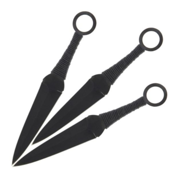 Movie Style Knife EXP Kunai Throwers | Set of 3 Kunai Throwing Knives with Sheath | Fixed Blades
