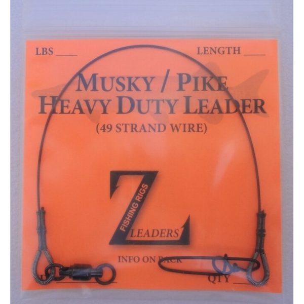 MUSKY/PIKE 49-STRAND STRANDED WIRE LEADERS