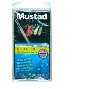 Mustad Sabiki Jigs – Multi Colour Shrimp