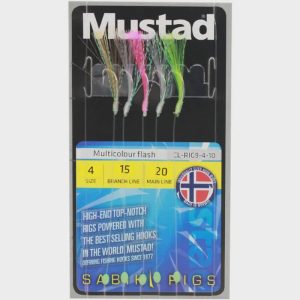 Mustad Sabiki Multicolour Flash Rig SZ6
