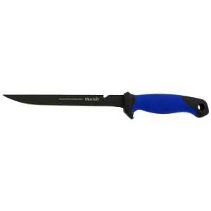 Mustad Teflon Coated Fillet Knife With Sheath 6″ Blue