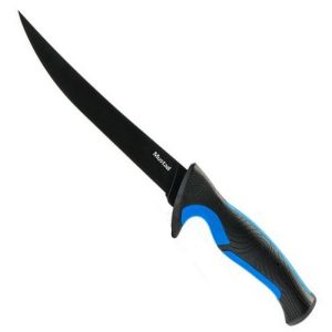 Mustad Teflon Coated Fillet Knife With Sheath 7″ Blue