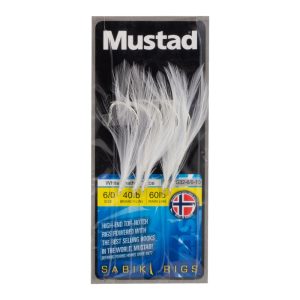 Mustad White Cod Feathers