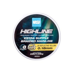 Nash Highline Extra Supple Braid UV Yellow 600m