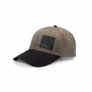 Nash Square Print Baseball Cap Green