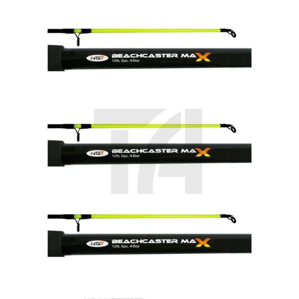 NGT Beachcaster 12ft 2pc rods (3pk)