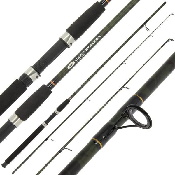 NGT Carp Stalker – 8ft, 2pc Stalking Rod in Camo (Glass)