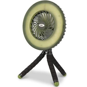 NGT Dynamic Fan – USB Rechargable 3600mAh Fan with Light and Powerbank