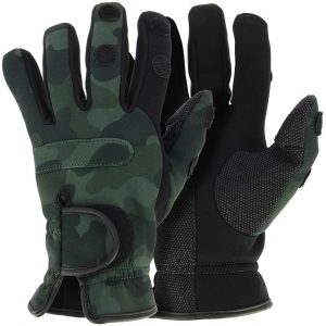NGT Gloves – Neoprene Gloves in Camo (MEDIUM)