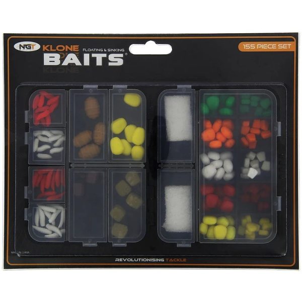 NGT Klone Baits – 155pc Artificial Bait Set