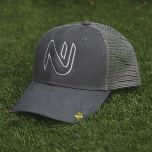 NuFish Cap – Grey – Grey Logo Outline
